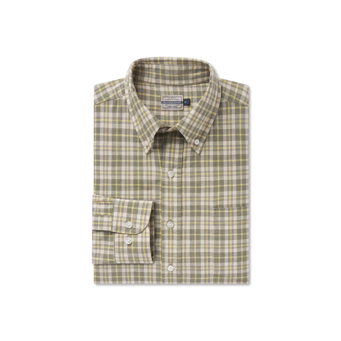 Southern Marsh Bandera Washed Plaid Dress Shirt