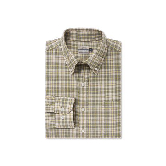 Southern Marsh Bandera Washed Plaid Dress Shirt