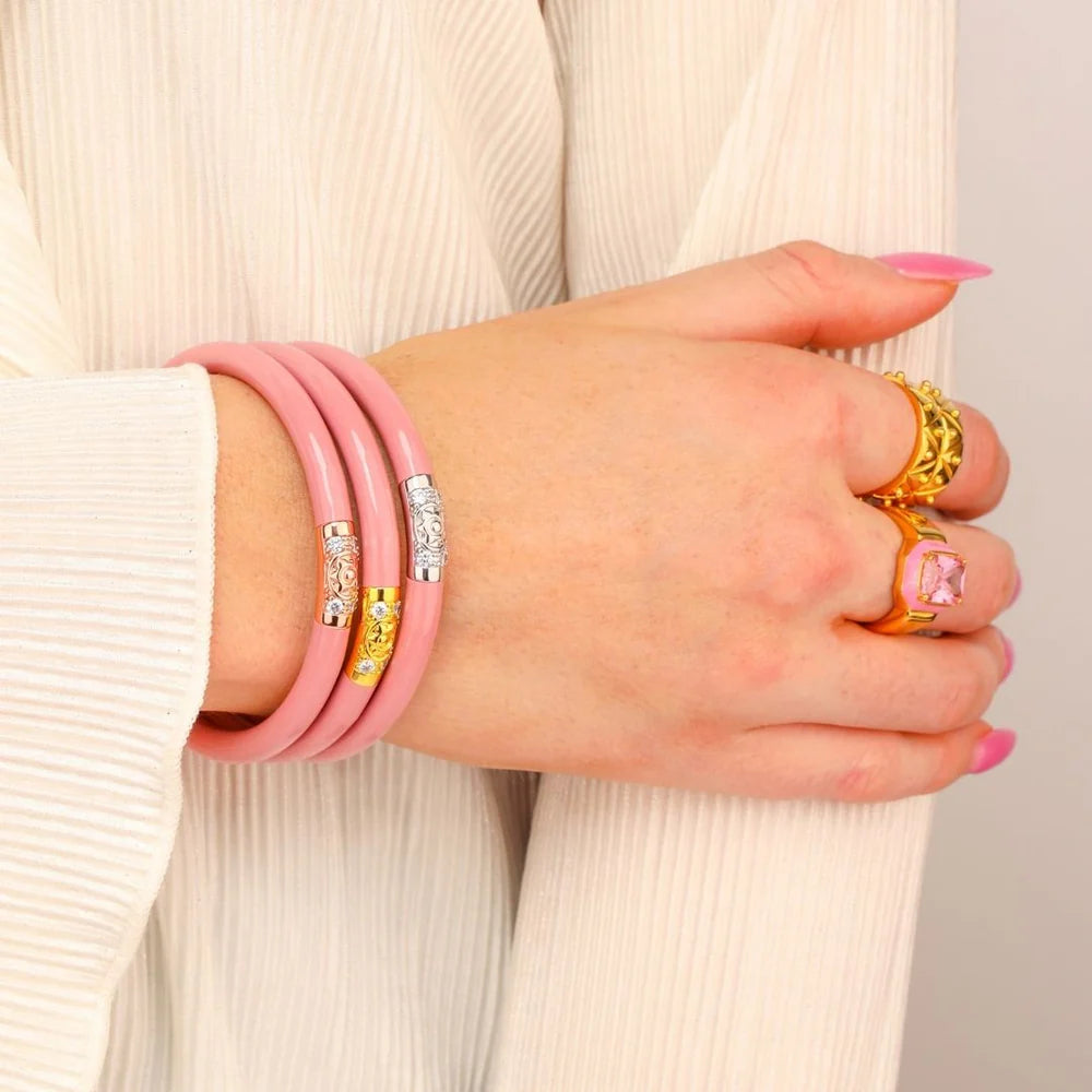 BuDha Girl THREE KINGS ALL WEATHER BANGLES® (AWB®) - BLUSH