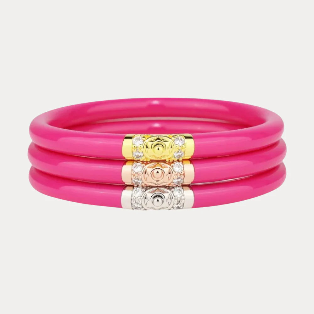 BuDha Girl THREE KINGS ALL WEATHER BANGLES® (AWB®) - EPIC PINK