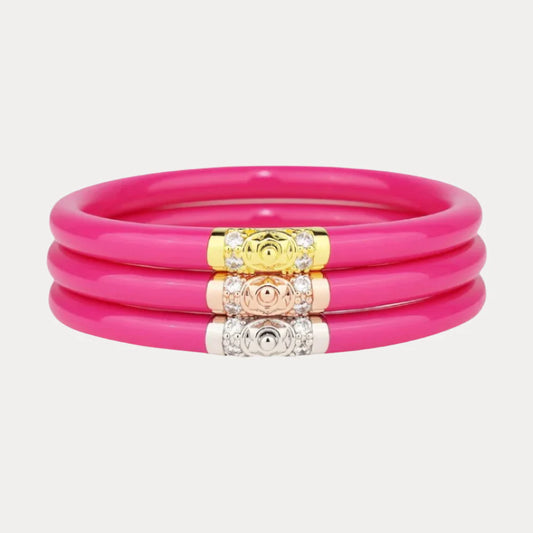 BuDha Girl THREE KINGS ALL WEATHER BANGLES® (AWB®) - EPIC PINK