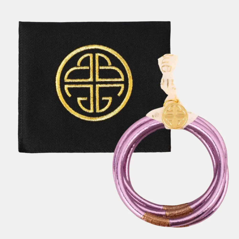 BuDha Girl LILA ALL WEATHER BANGLES® (SET OF 6) - SERENITY PRAYER