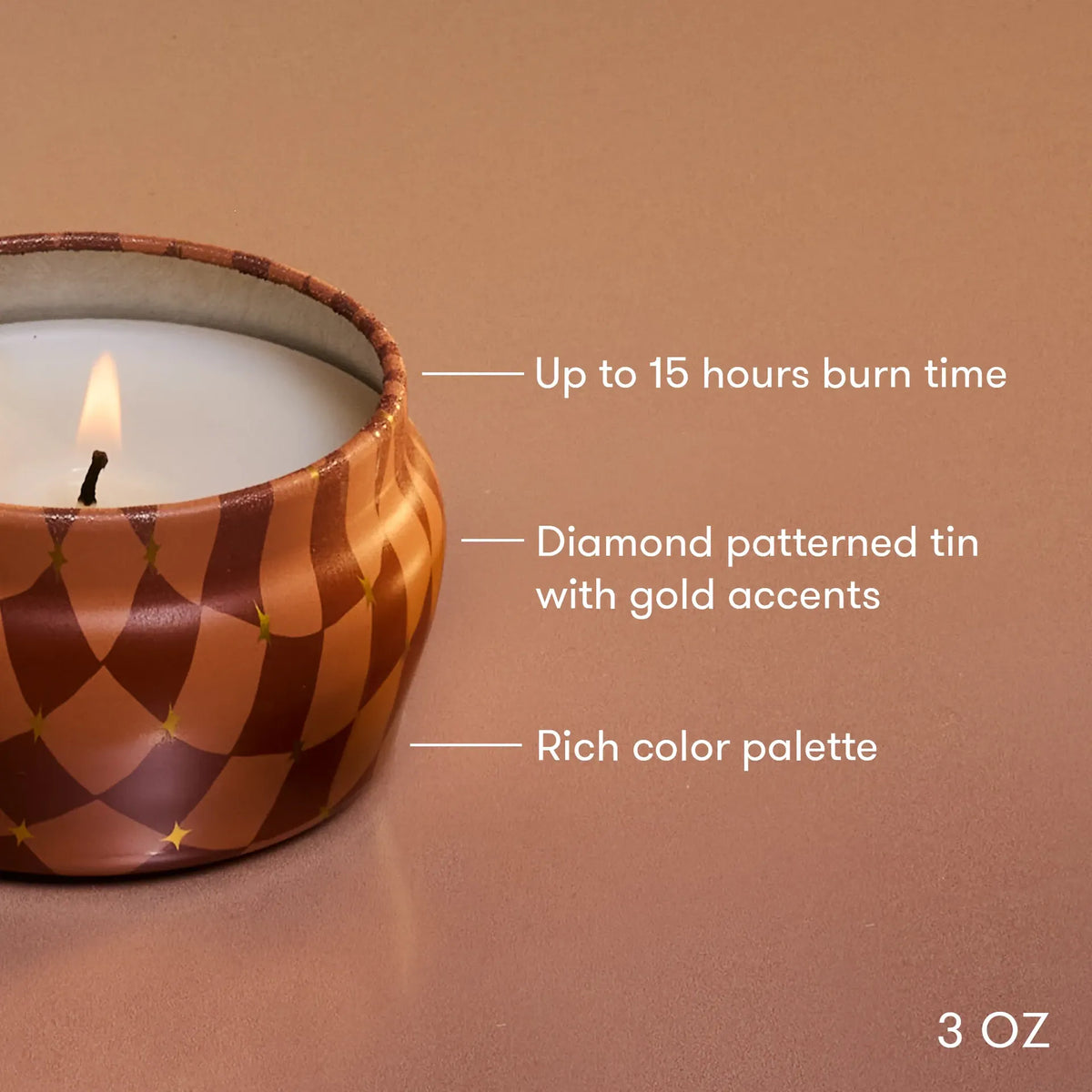 Capri-Blue Cinnamon Cortado Winter Bazaar Mini Tin Candle
