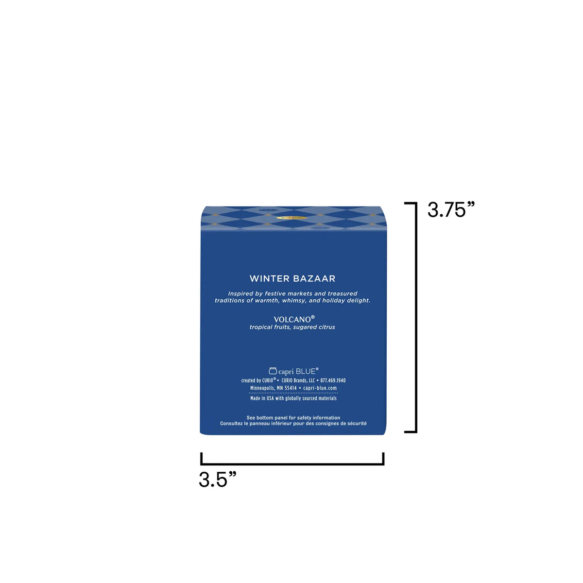 Capri-Blue Volcano Winter Bazaar Boxed Tumbler Candle