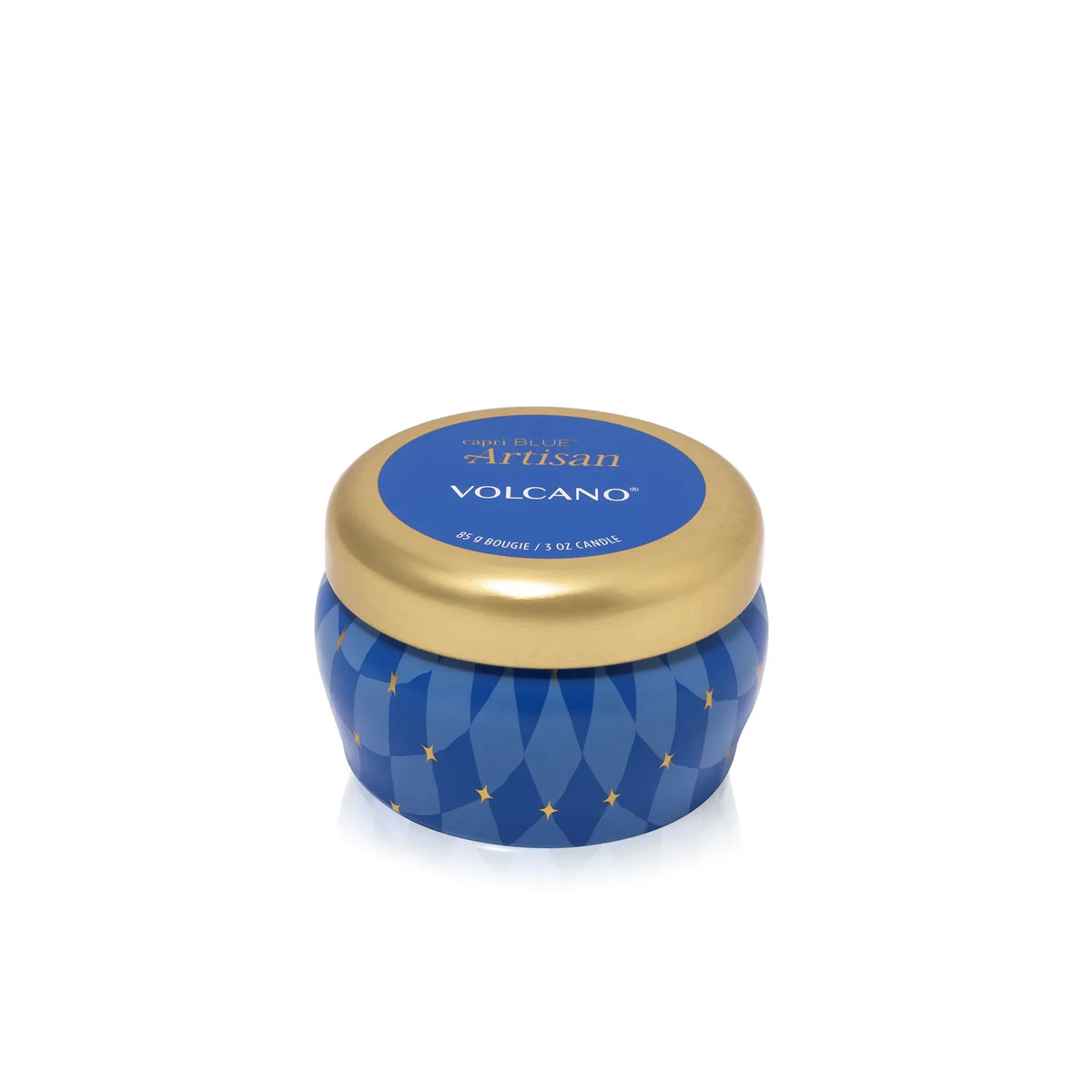 Carpi-Blue Volcano Winter Bazaar Mini Tin Candle
