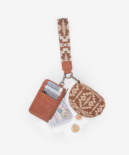 Wrangler Aztec Print Card Holder (Multiple Colors)