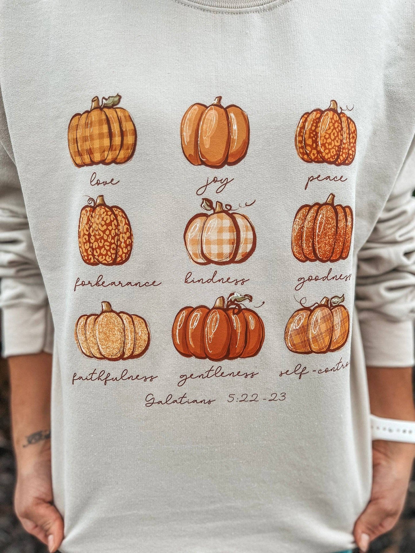 FRUIT OF THE SPIRIT PUMPKIN SWEATSHIRT