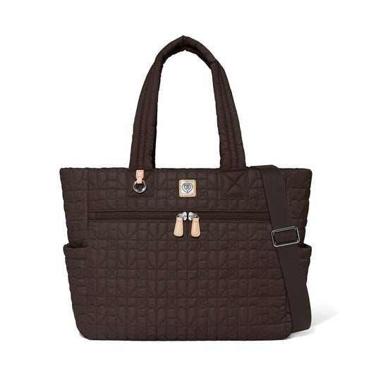 Brighton HEART BEAT Amara Large Tote - Cocoa