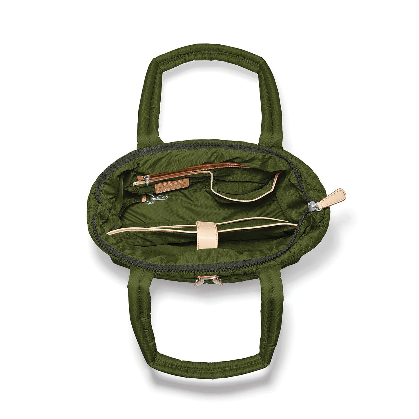 Brighton Annabelle Army Green Medium Tote