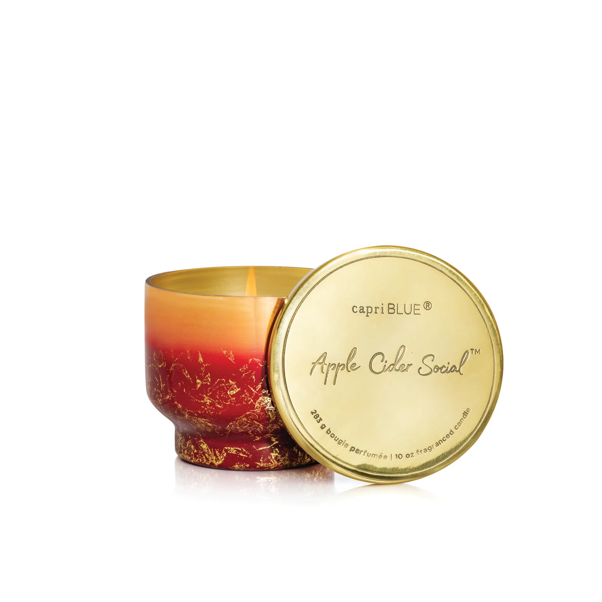 Capri Blue Apple Cider Social Glimmer Inverted Candle