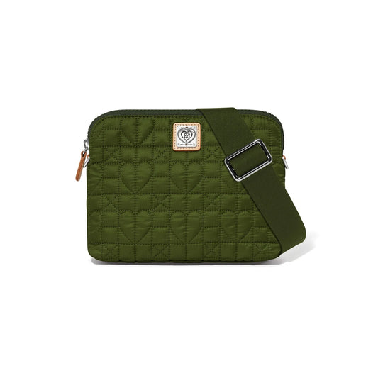 Brighton Arielle Small Cross Body Bag - Army Green