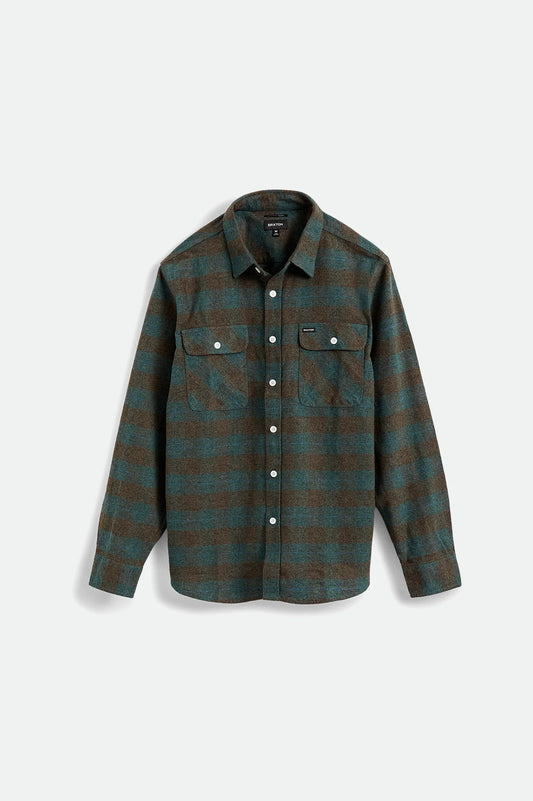 Brixton Bowery Flannel -Ocean