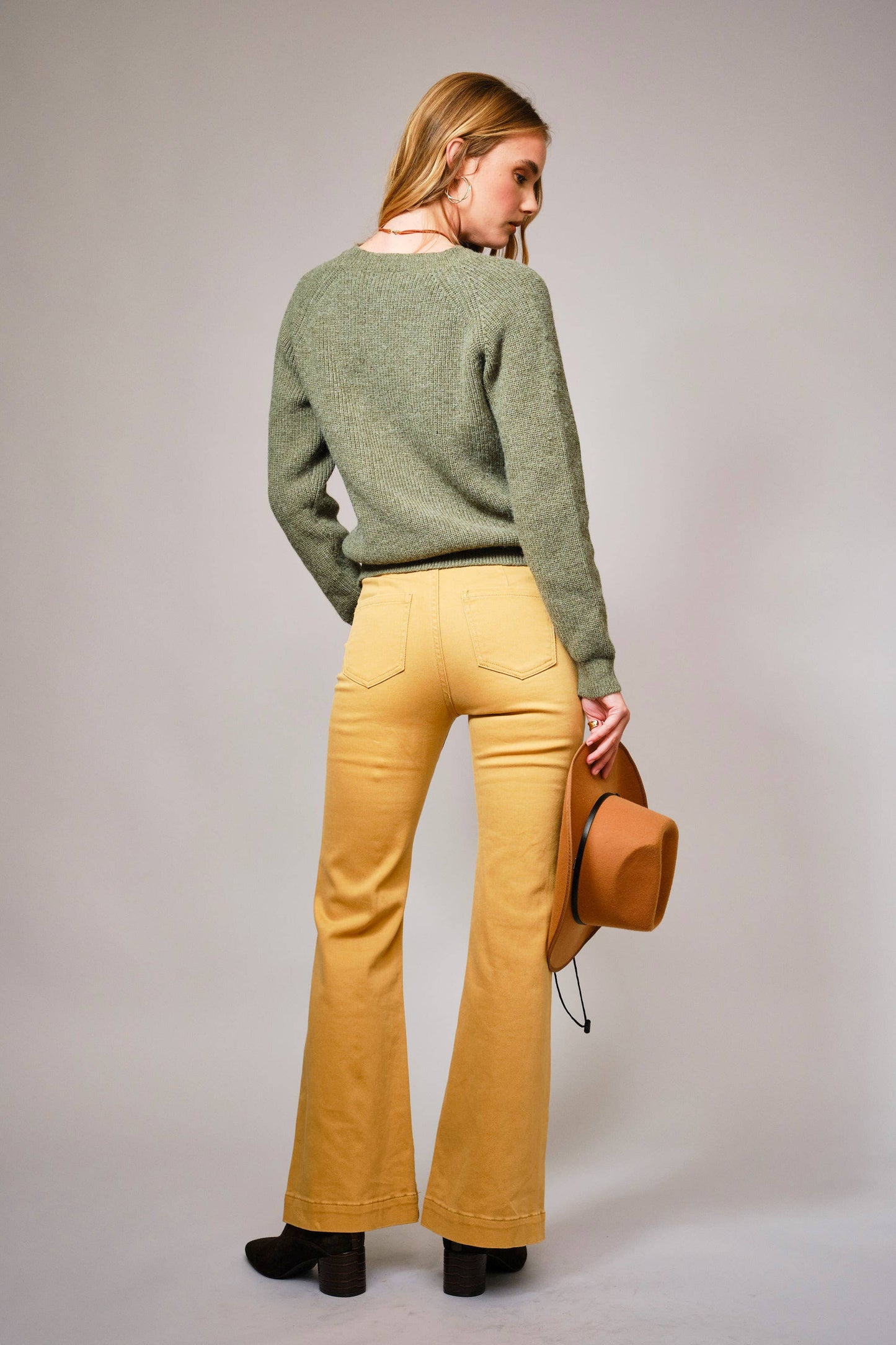 Horse Embroidery Knit Pullover Sweater