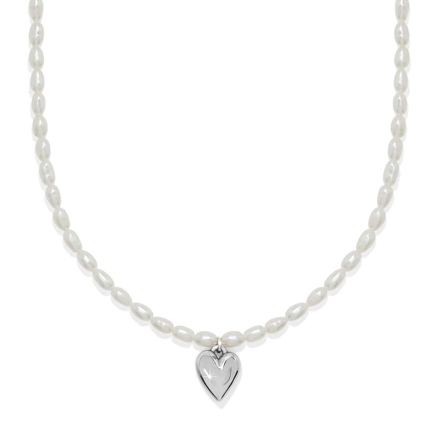 Brighton Cascade Embrace Pearl Heart Necklace