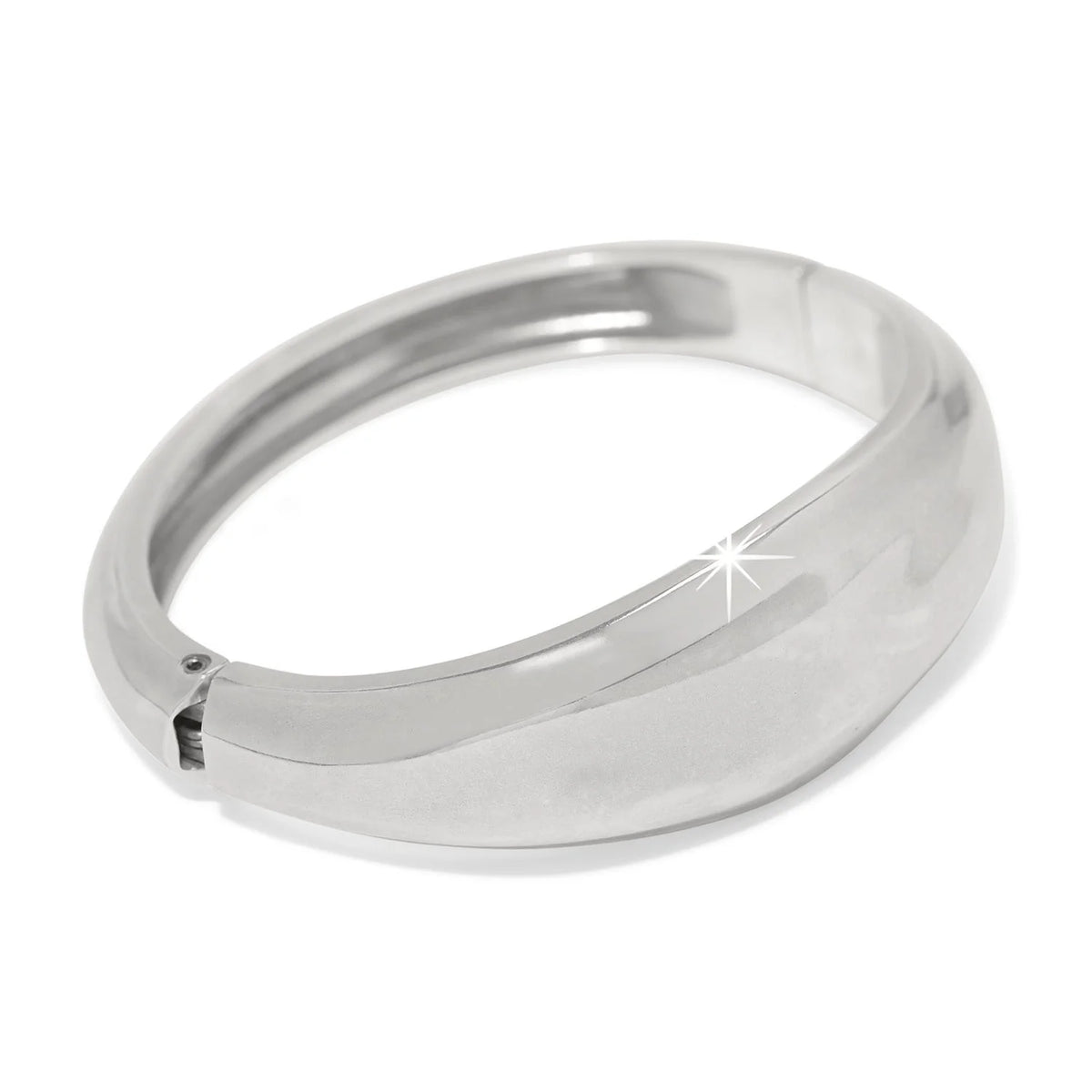 Brighton Silver Cascade Lumina Hinged Bangle