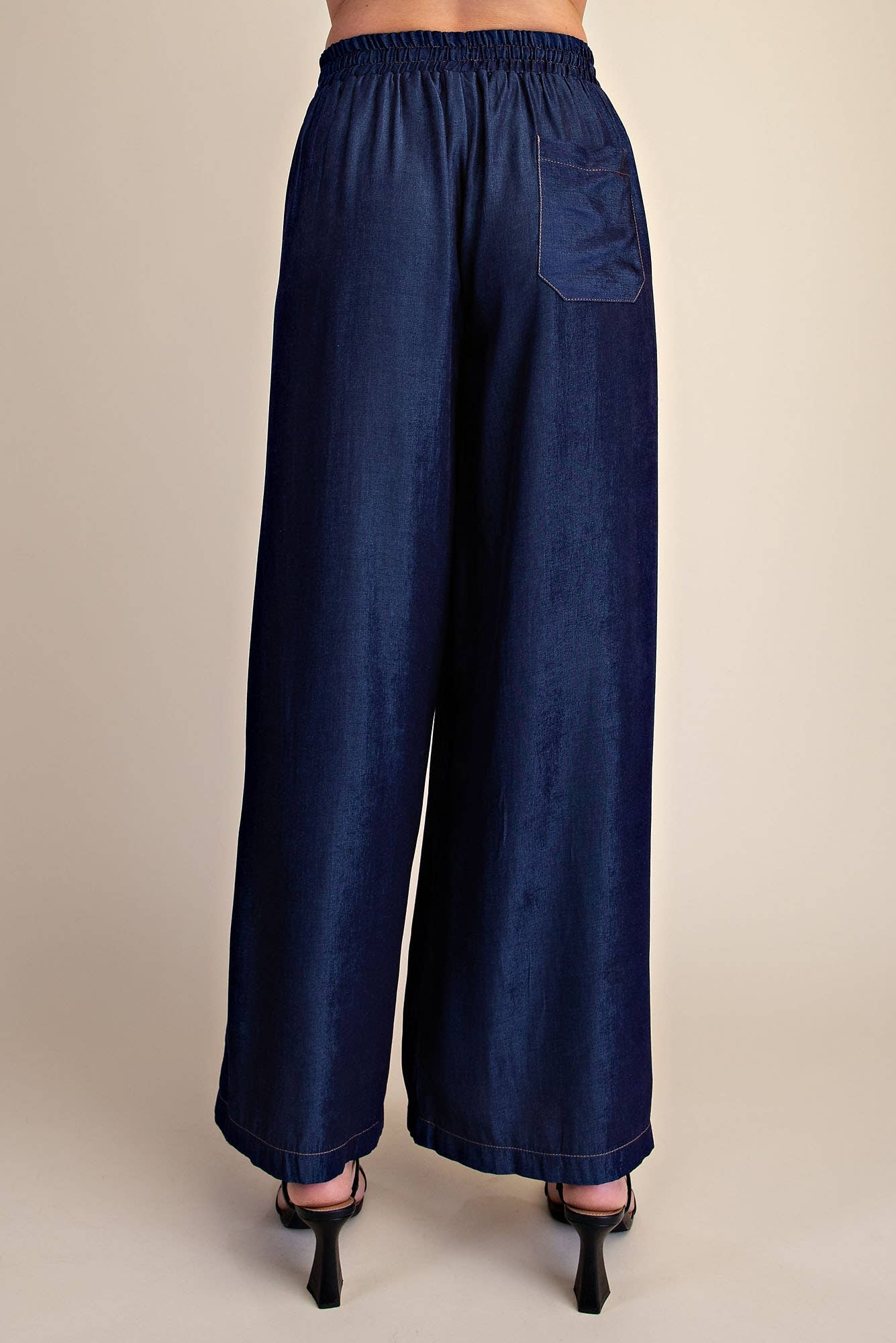 Drawstring Wide Leg Pants