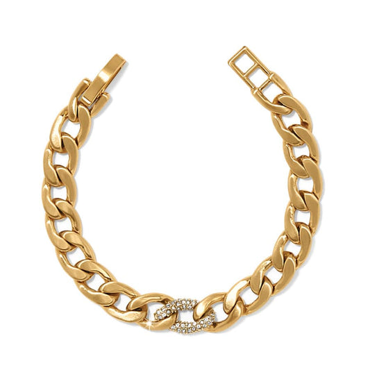 Brighton Cleo Pave Link Bracelet in Gold or Silver