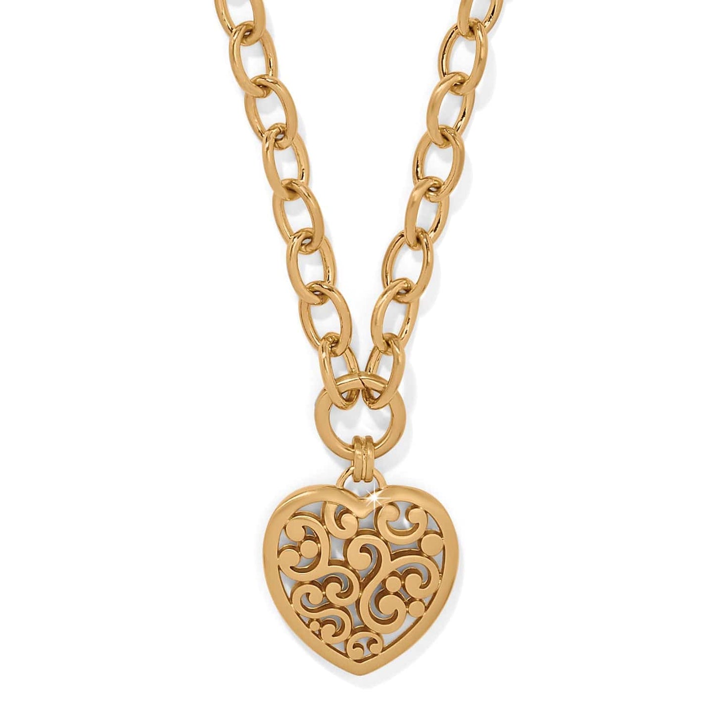 Brighton Contempo Medallion Heart Necklace
