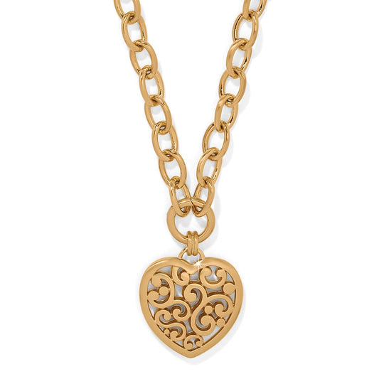 Brighton Contempo Medallion Heart Necklace