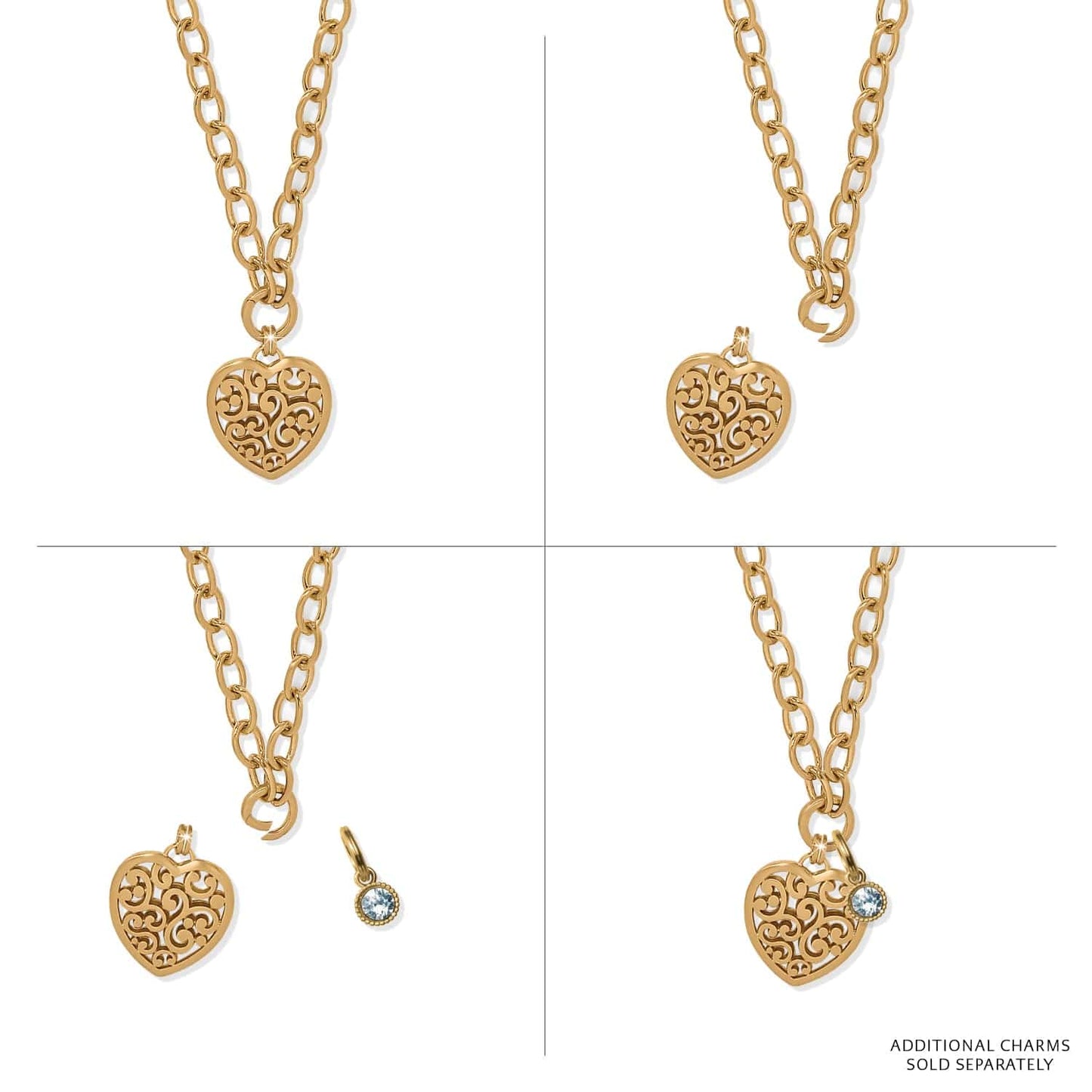 Brighton Contempo Medallion Heart Necklace