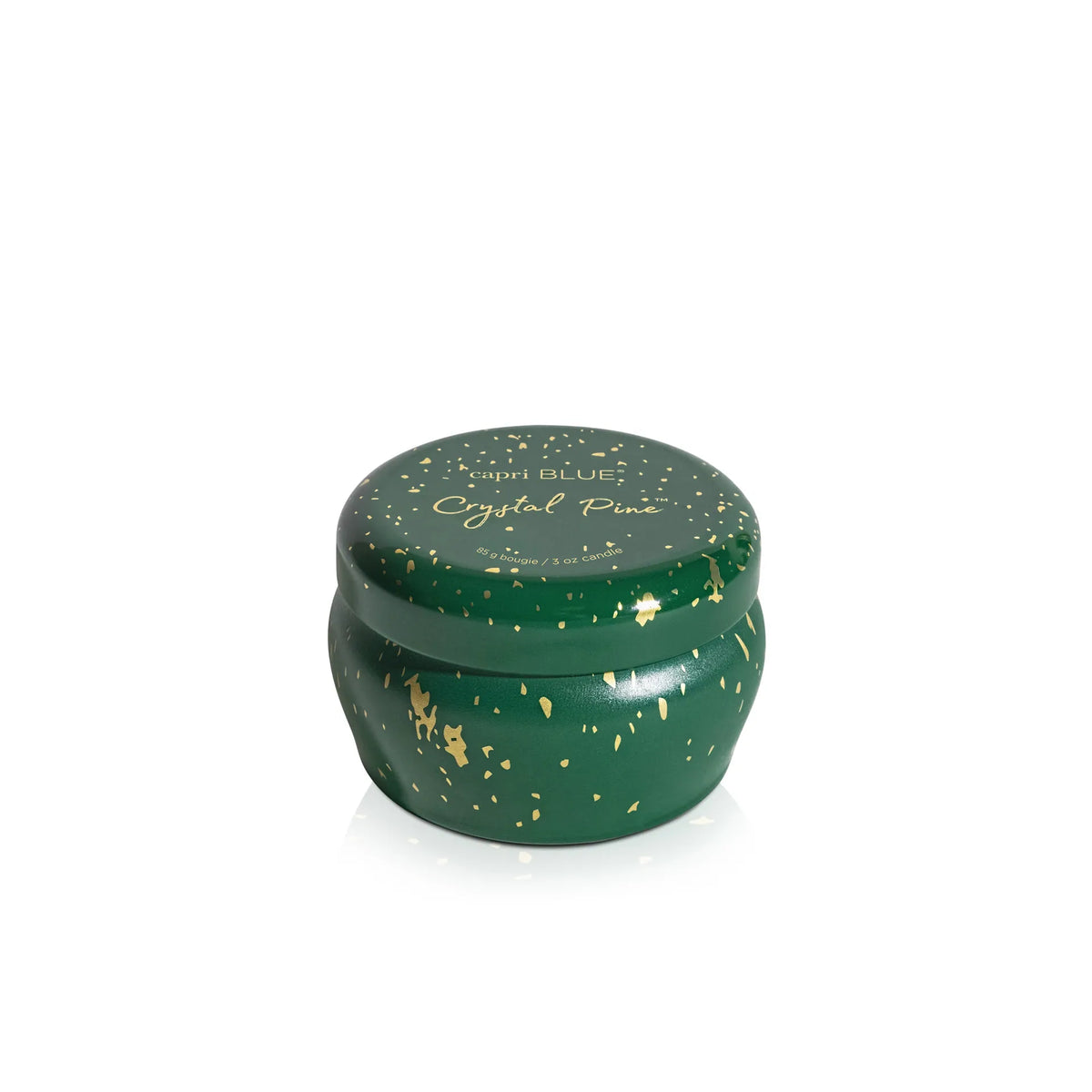 Capri-Blue Crystal Pine Glimmer Mini Tin Candle