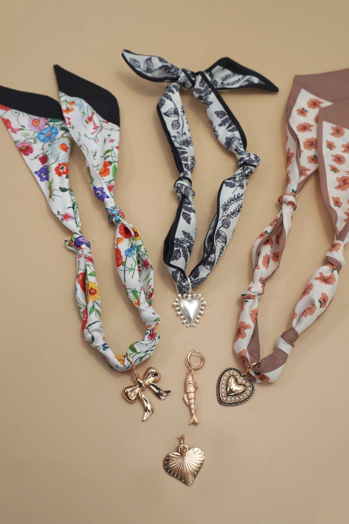 Charms for Scarf Necklace-Mix & Match (scarf sold separately)