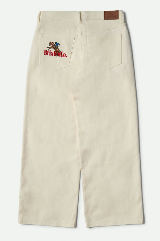 Brixton Margo Cropped 5-Pocket Pant - Off White