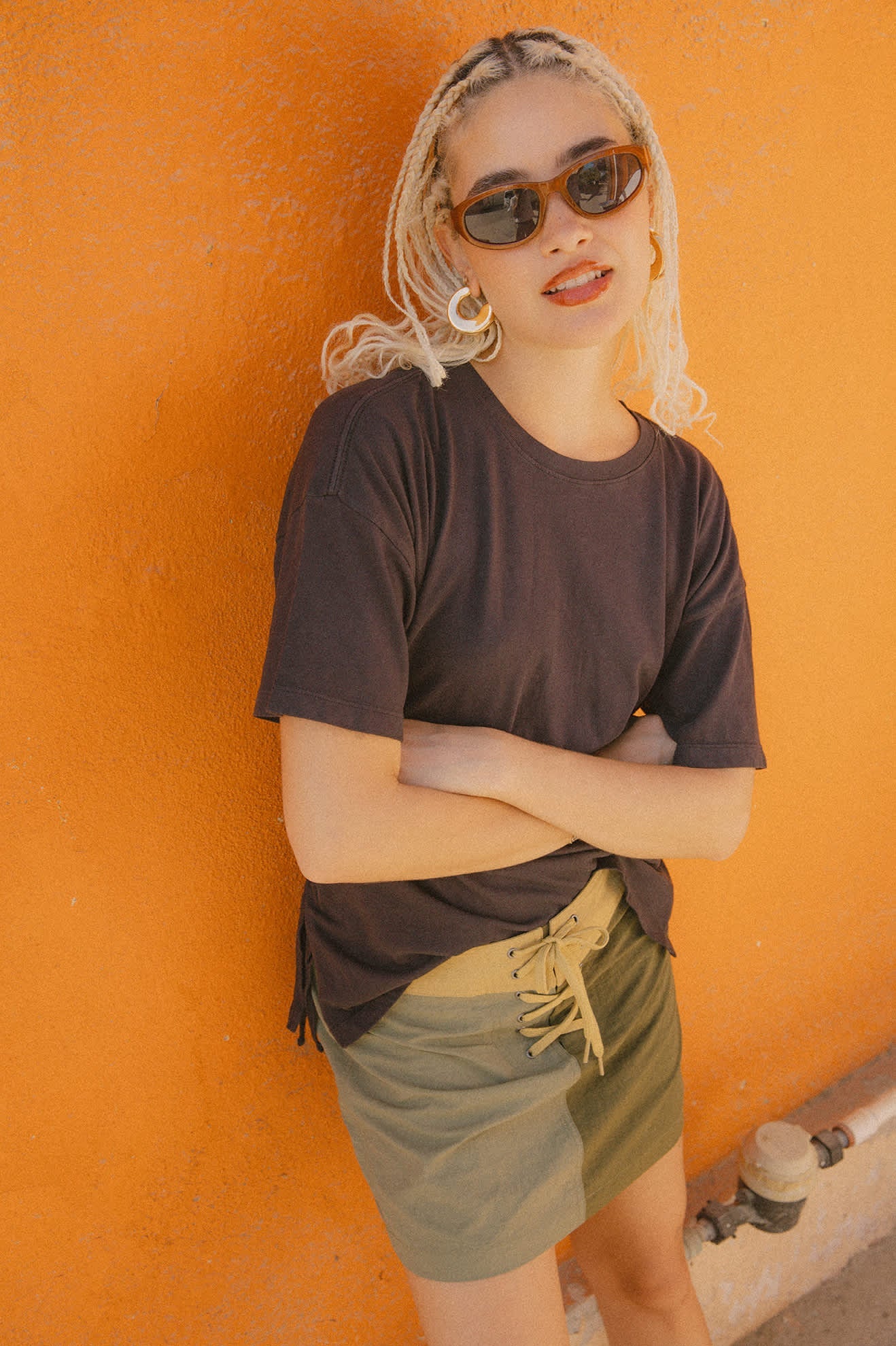 Brixton Black CAREFREE ORGANIC GARMENT DYE CINCH T-SHIRT