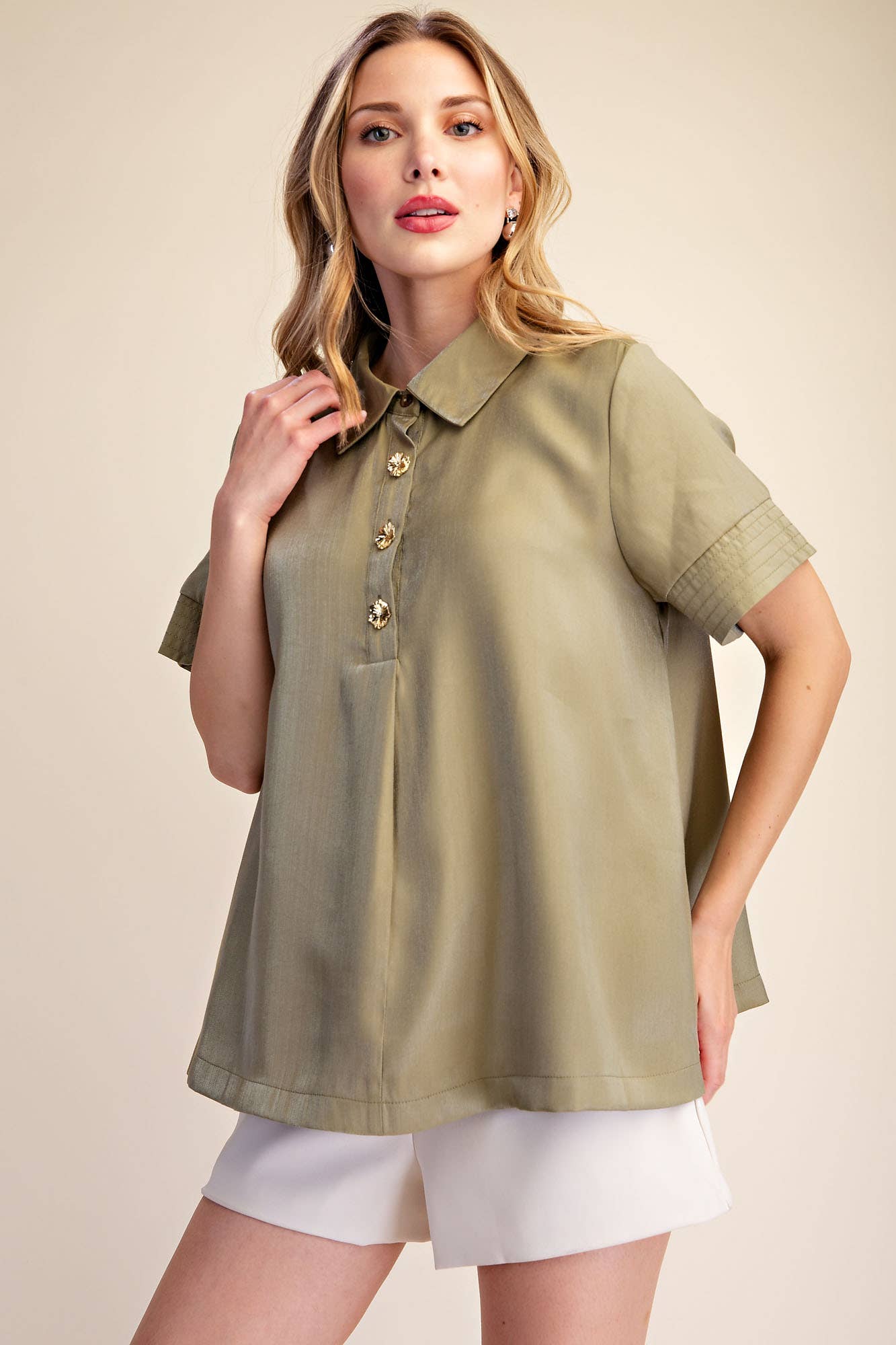 Short Sleeve Shirt Top