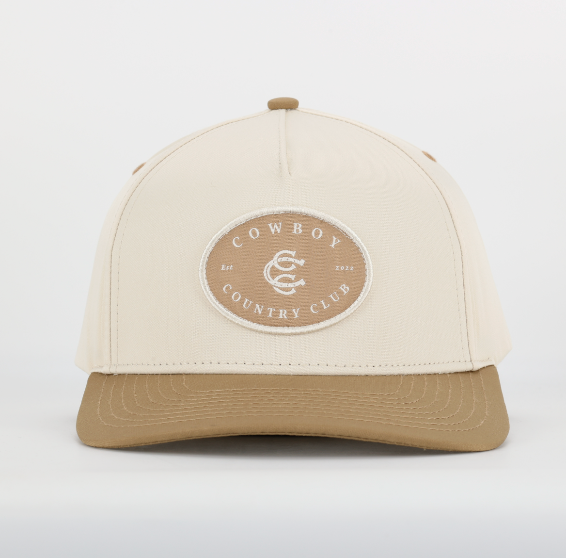 Cowboy Country Club Two Tone Cotton Hat Brown