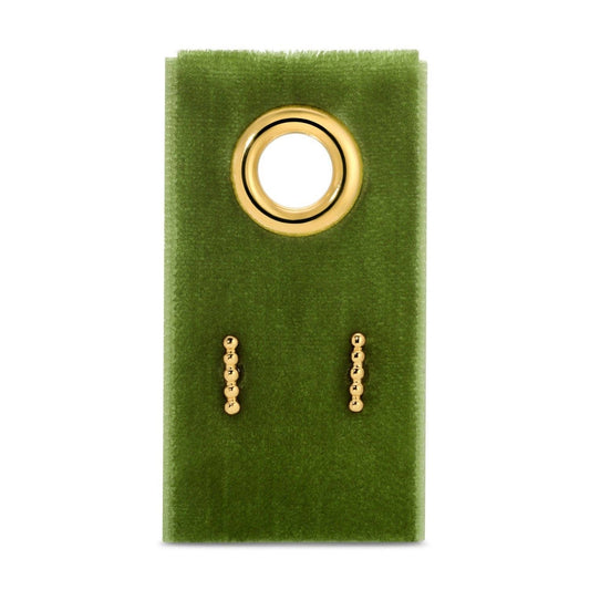 Dot Bar Stud On Velvet Gift Tag