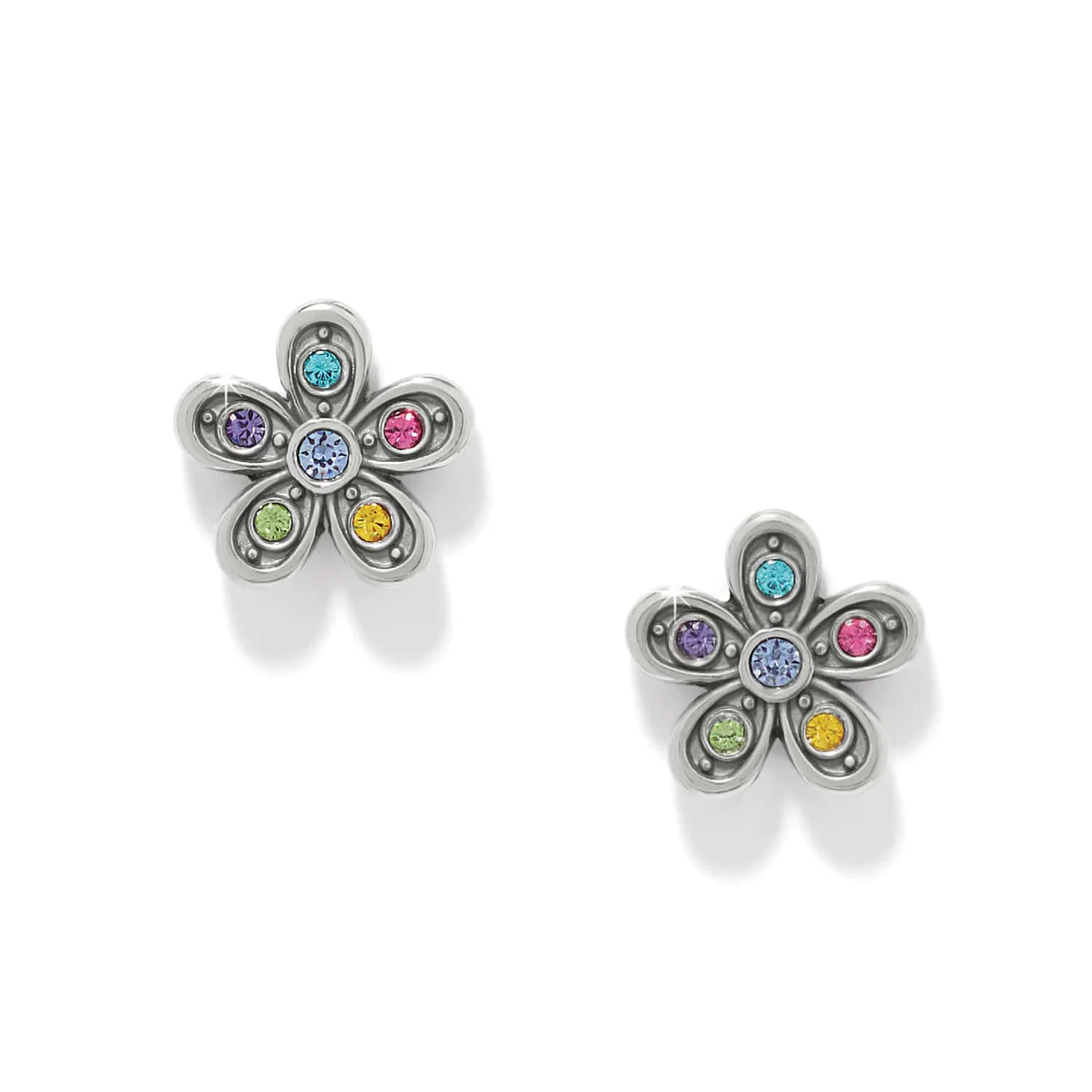 Brighton Enchanting Gem Flower Earrings