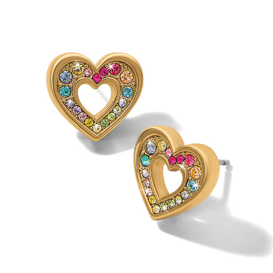 Brighton Enchanting Gem Heart Earrings