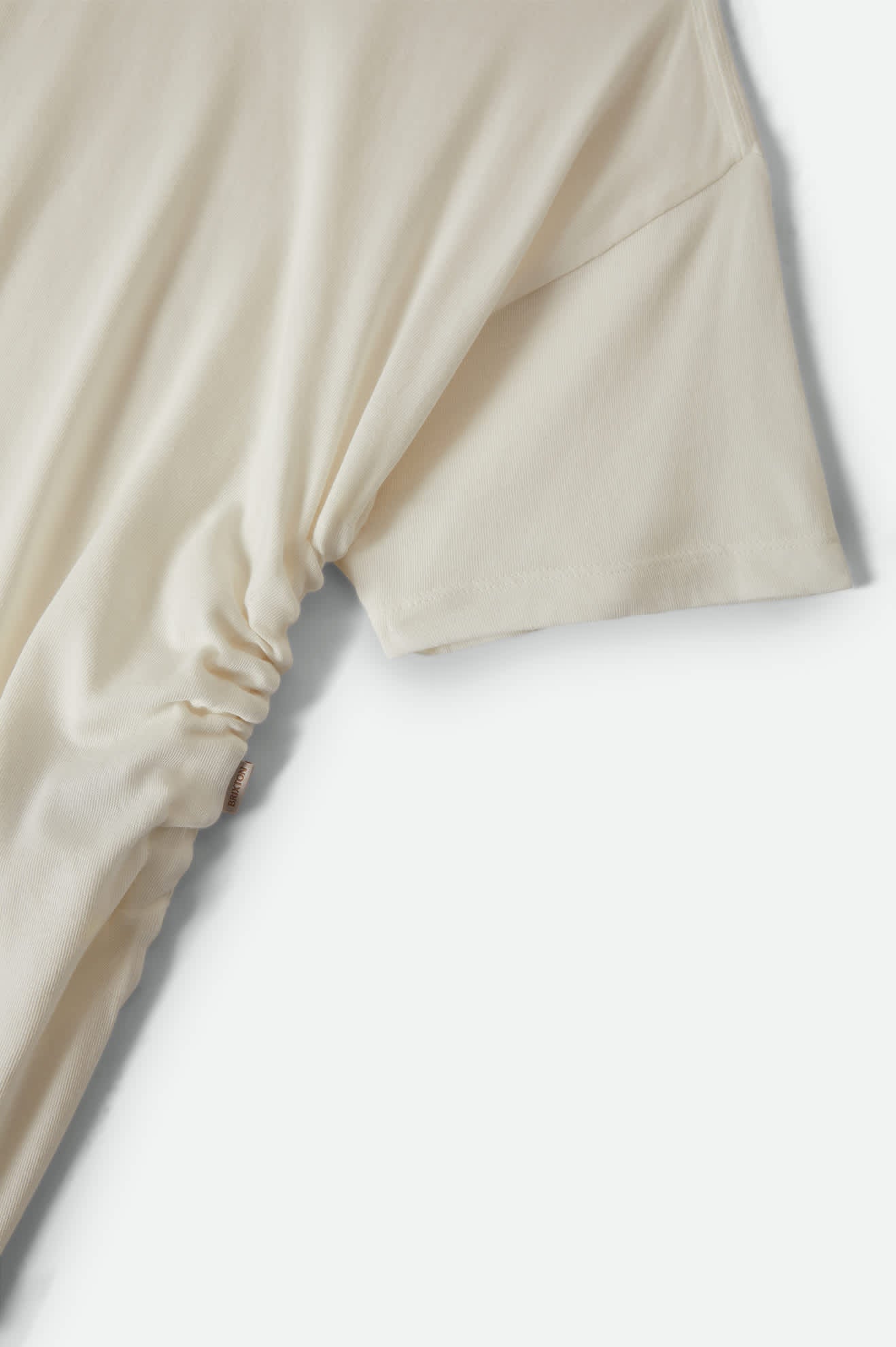 Brixton Off-White CAREFREE ORGANIC GARMENT DYE CINCH T-SHIRT