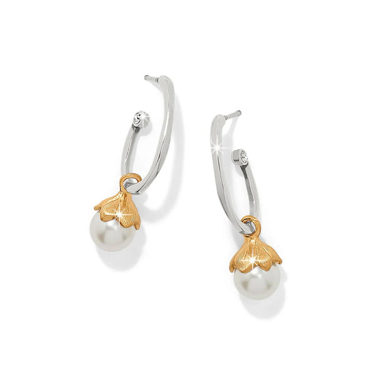 Brighton Everbloom Pearl Hoop Earrings