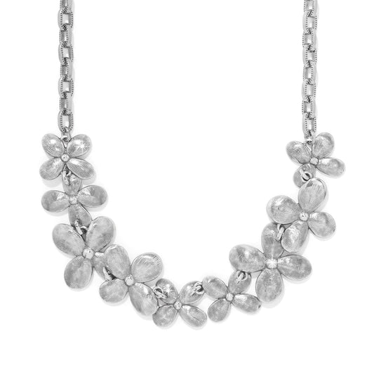 Brighton Everblooming Petal Pave Silver Necklace