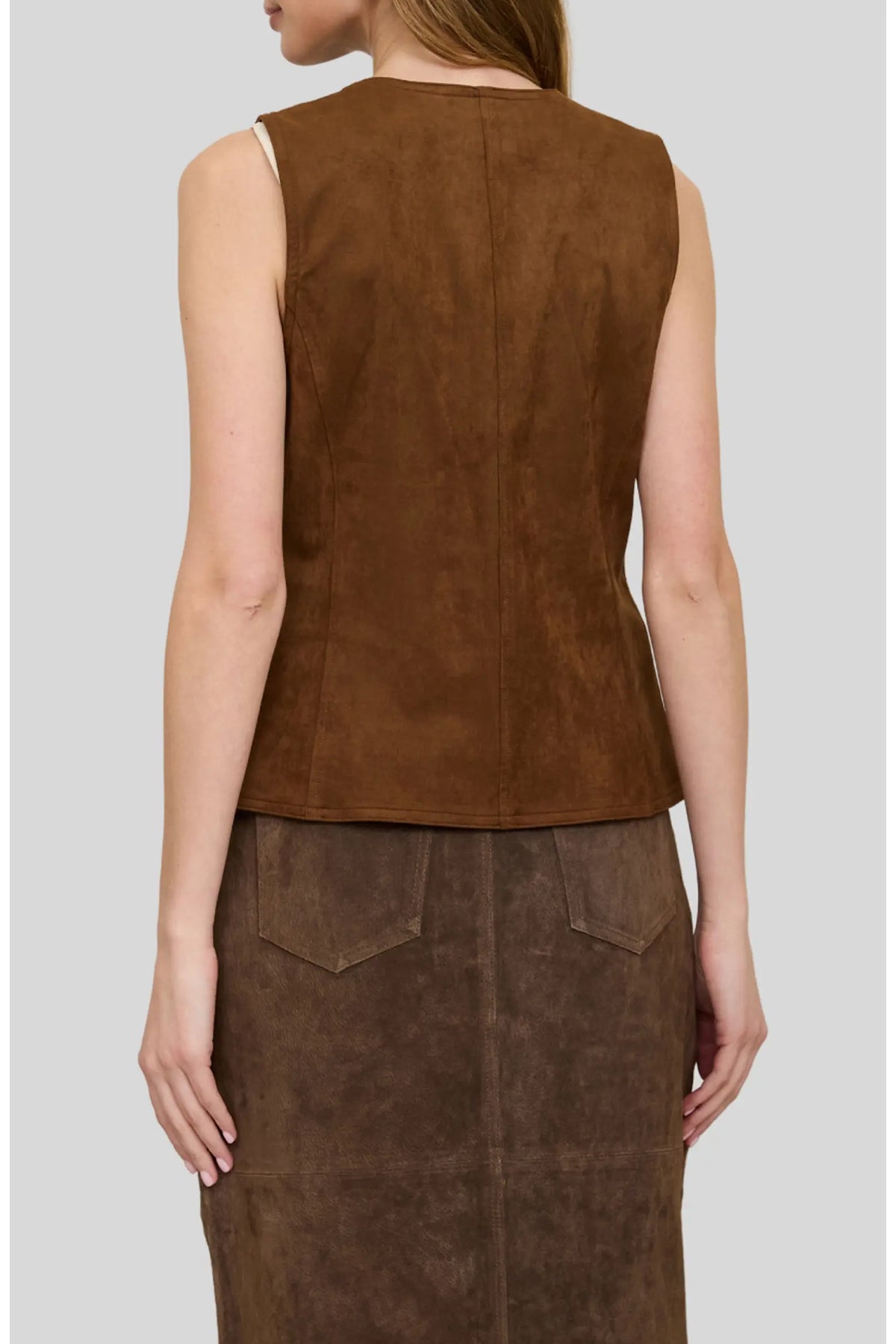 Faux Suede Vest