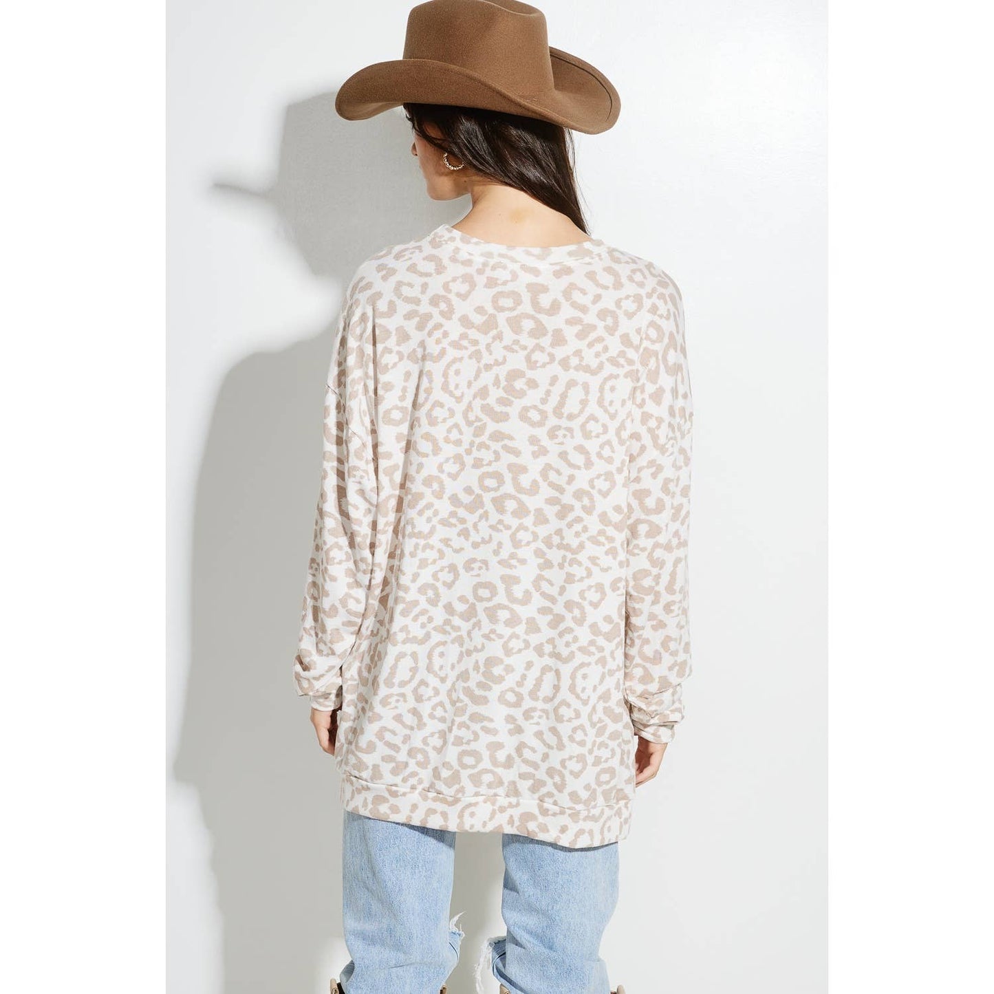 Howdy Christmas Leopard Print Top