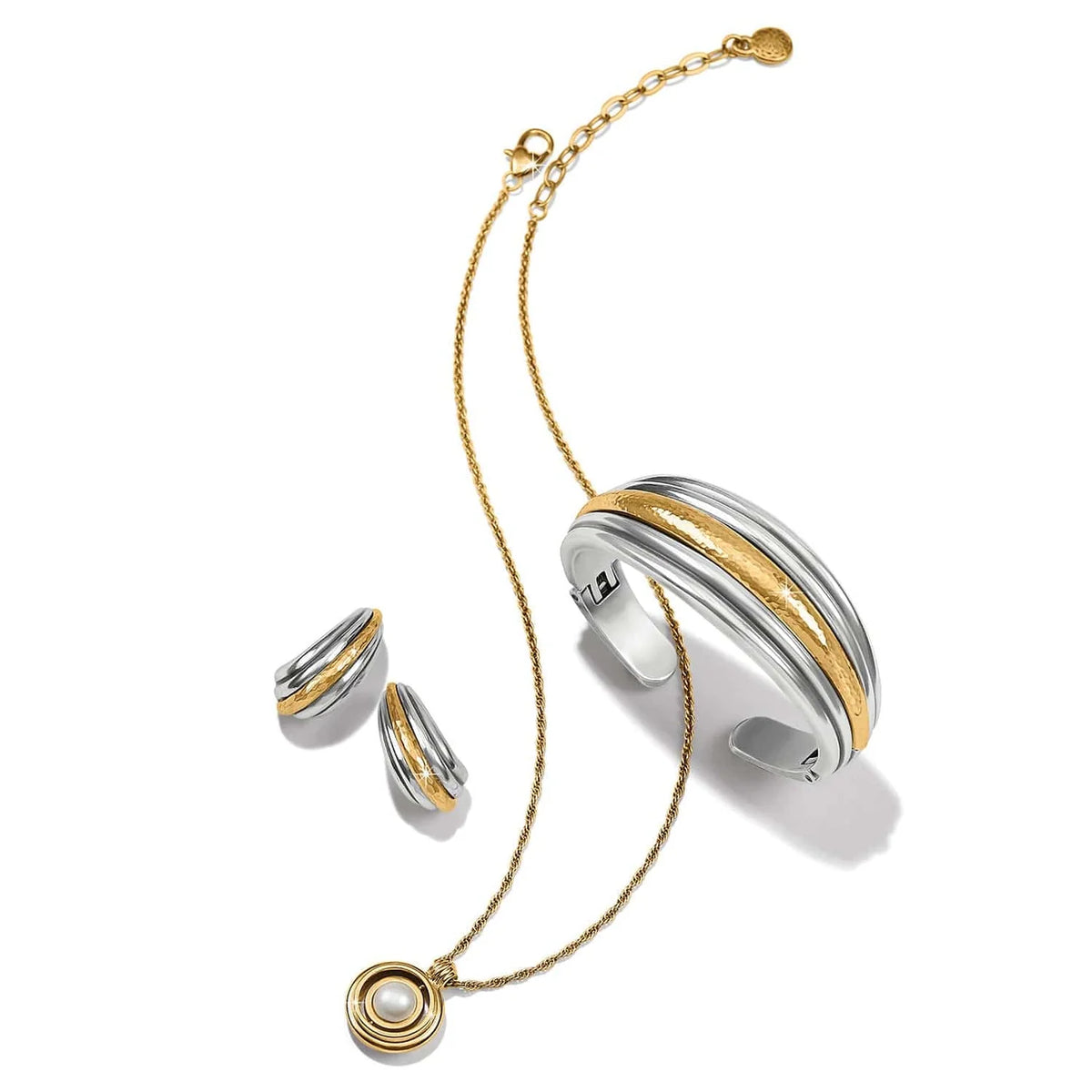 Brighton Ferrara Deco Large Hoop Earrings