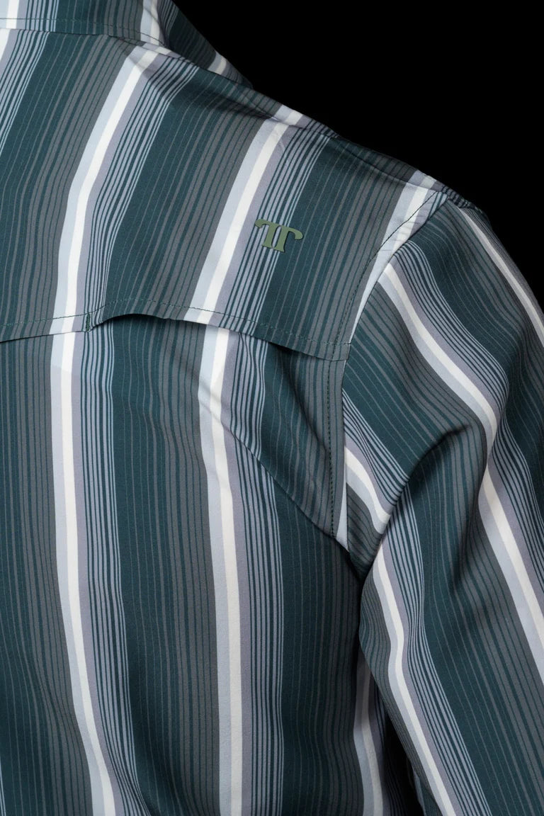 Ferrell Black with Stripes 'The Tristan' Men's Longsleeve Snap Shirt