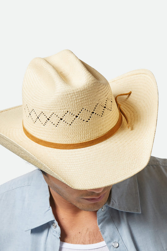 Brixton LAREDO PANAMA STRAW COWBOY HAT