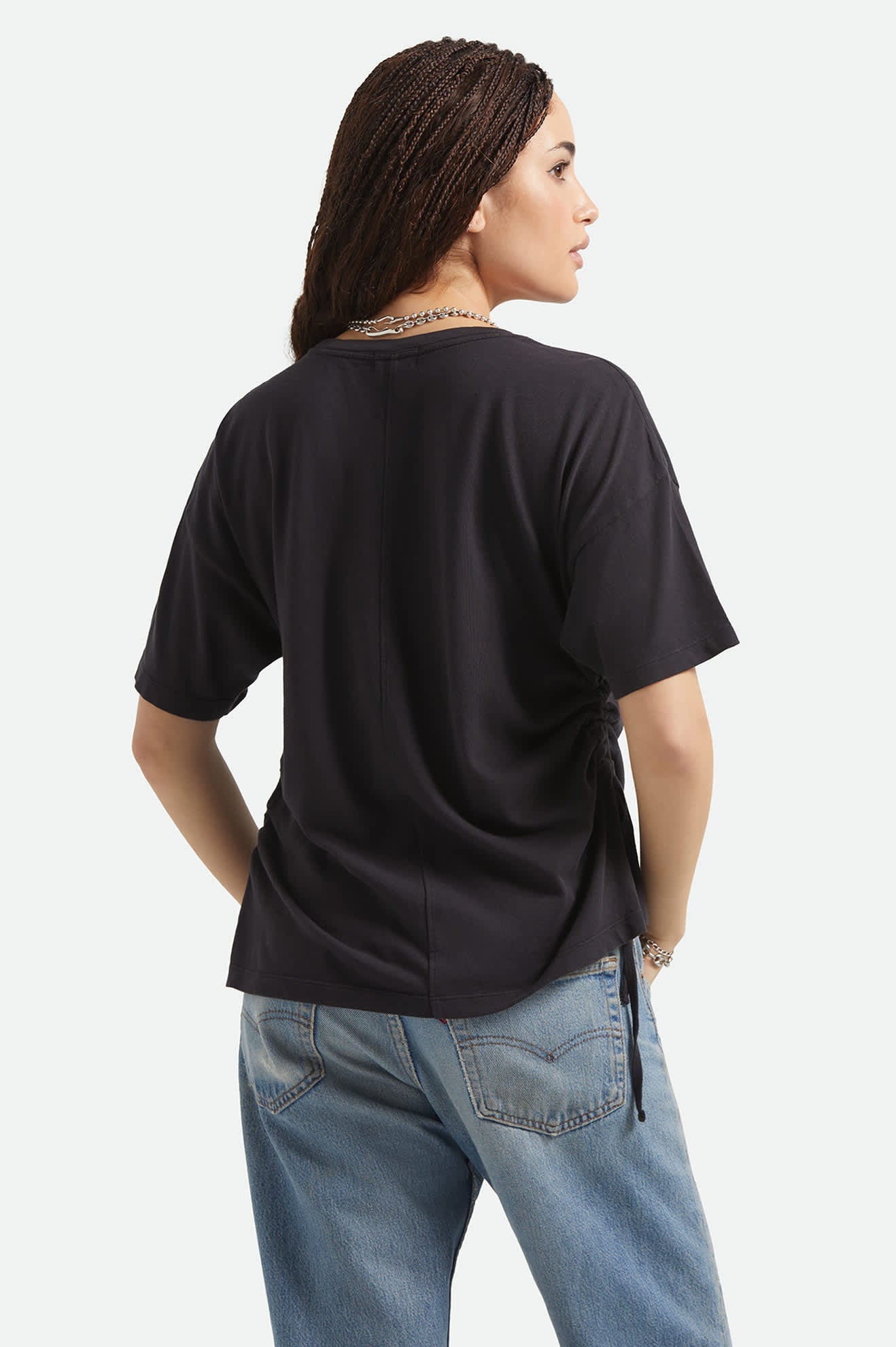 Brixton Black CAREFREE ORGANIC GARMENT DYE CINCH T-SHIRT