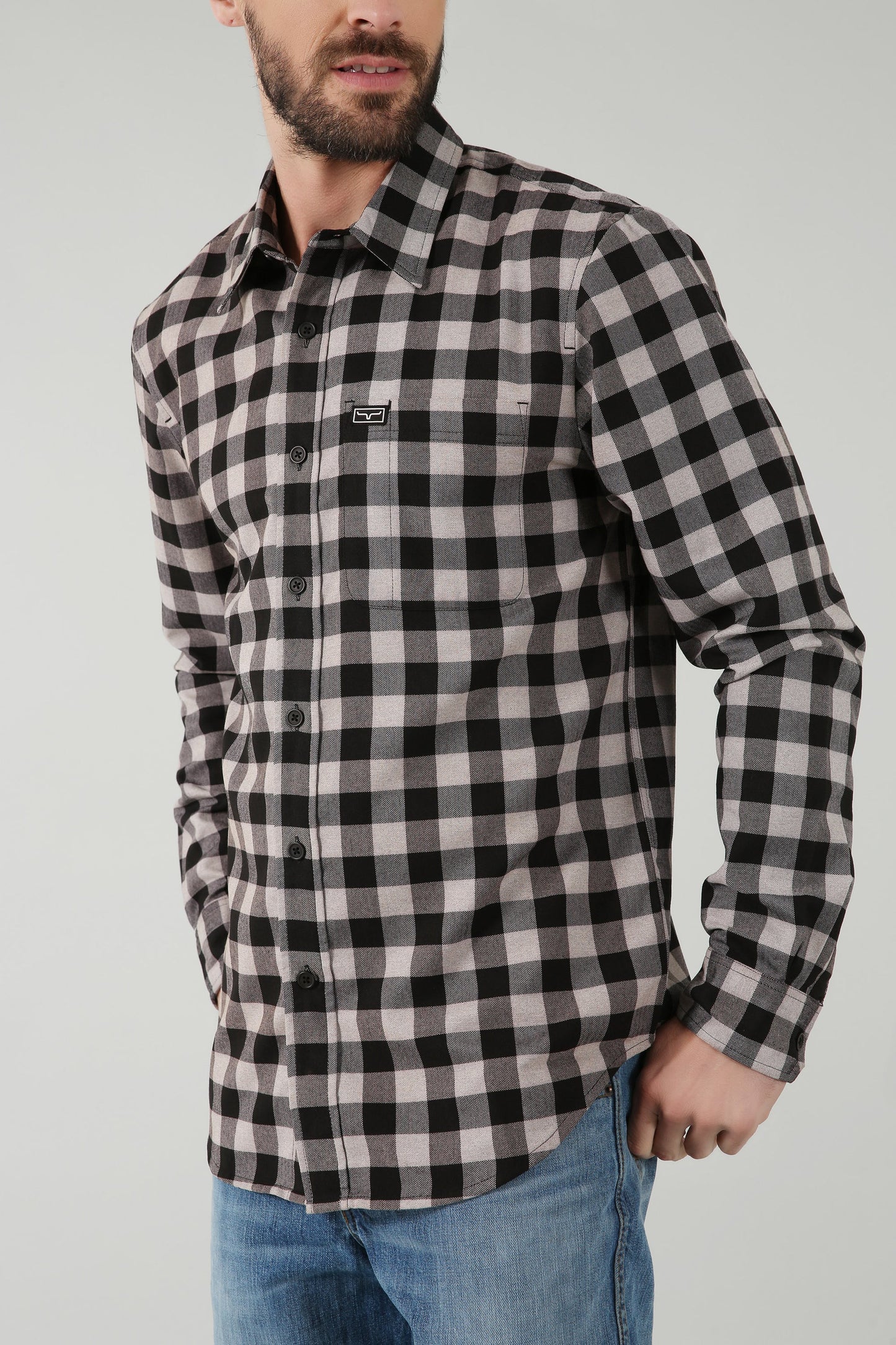 Kimes Ranch Garrison Shirt in Grey Heather