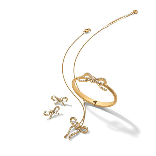 Brighton Illumina Gold Bow Post Earrings