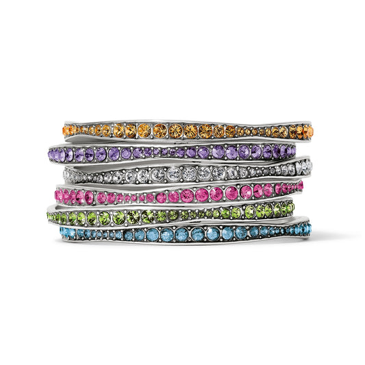 Brighton Light Hearted Crystal Bangle (Multiple Colors)