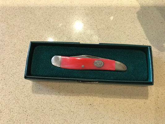 Moore Maker Bone Handled PINK PEANUT - 2-3/4" Pocket Knife
