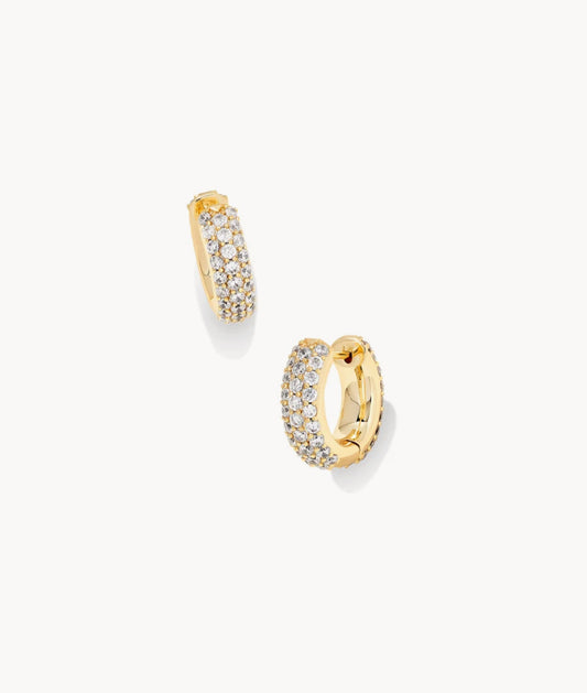 Kendra Scott Mikki Pave Huggie Earrings