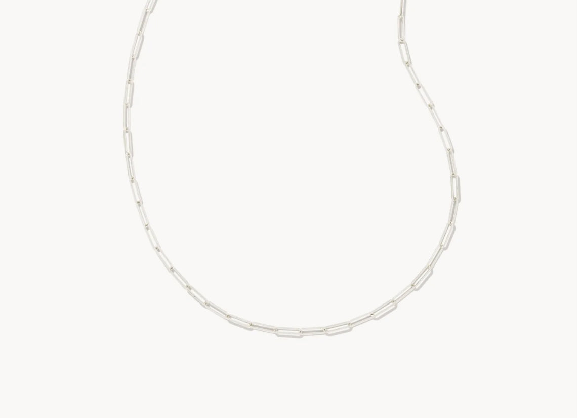 Kendra Scott Courtney Paperclip Necklace  (Gold or Silver)