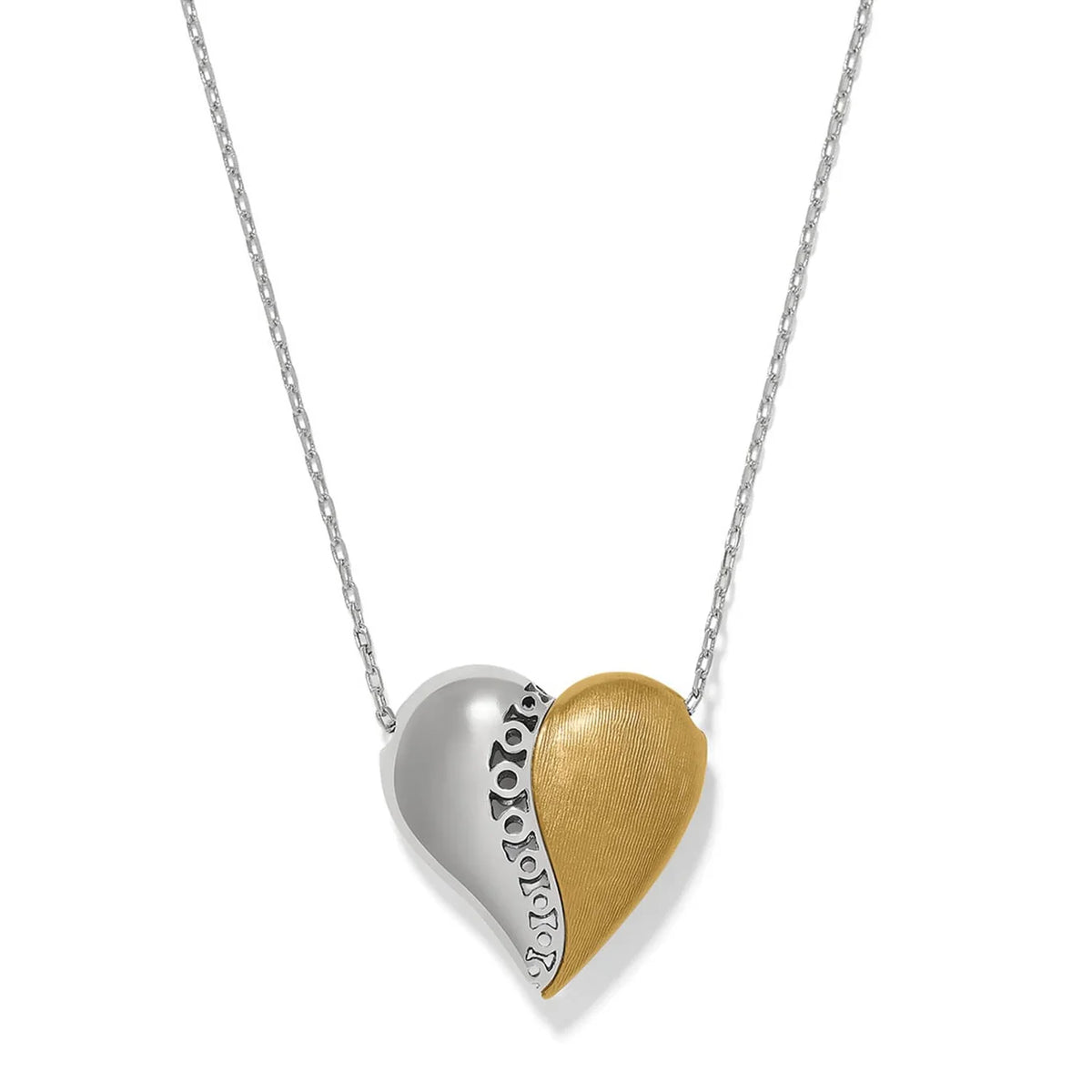 Brighton Inner Circle Curvy Heart Necklace