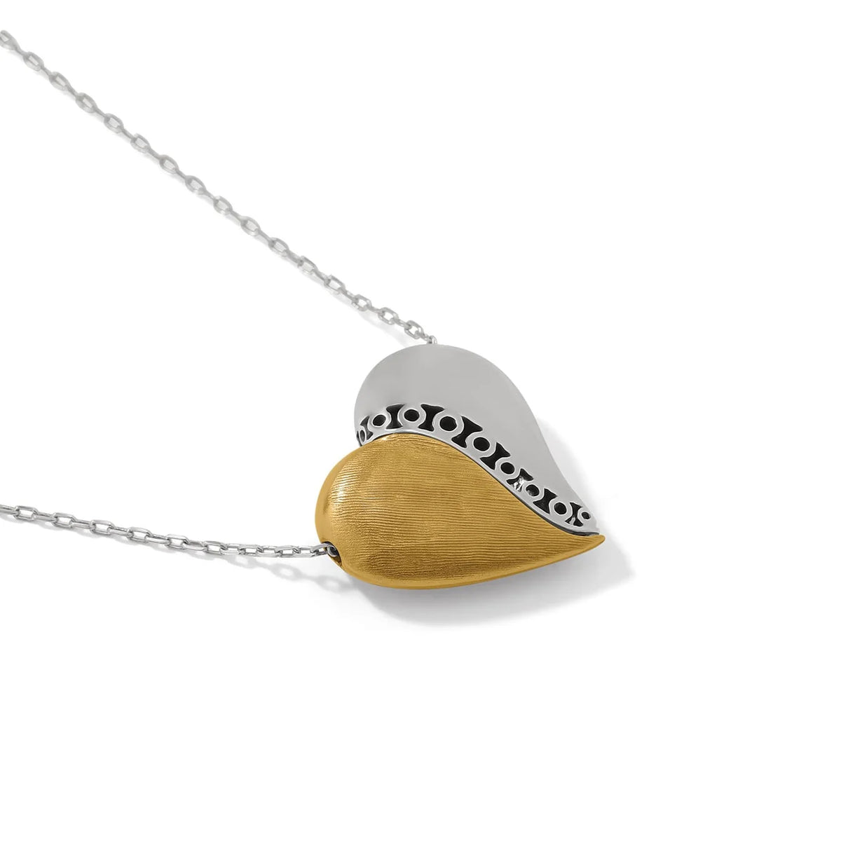 Brighton Inner Circle Curvy Heart Necklace